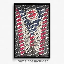 Austinburg Ohio Poster (OH City Souvenir 11x17 Town Print)