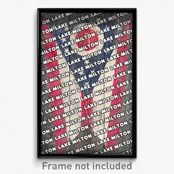 Lake Milton Ohio Poster (OH City Souvenir 11x17 Town Print)