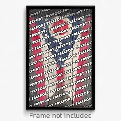Freeport Ohio Poster (OH City Souvenir 11x17 Town Print)