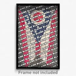 Blaine Ohio Poster (OH City Souvenir 11x17 Town Print)
