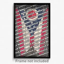 Senecaville Ohio Poster (OH City Souvenir 11x17 Town Print)