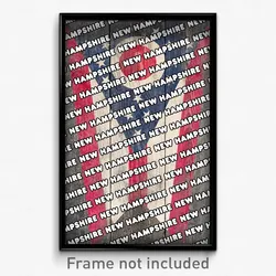 New Hampshire Ohio Poster (OH City Souvenir 11x17 Town Print)