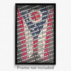 Caledonia Ohio Poster (OH City Souvenir 11x17 Town Print)