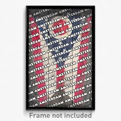 Amsterdam Ohio Poster (OH City Souvenir 11x17 Town Print)