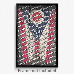 Lawrenceville Ohio Poster (OH City Souvenir 11x17 Town Print)