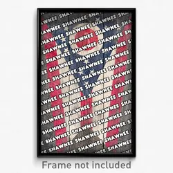 Shawnee Ohio Poster (OH City Souvenir 11x17 Town Print)
