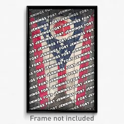 Fort Jennings Ohio Poster (OH City Souvenir 11x17 Town Print)