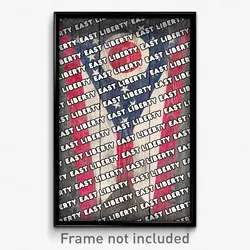 East Liberty Ohio Poster (OH City Souvenir 11x17 Town Print)