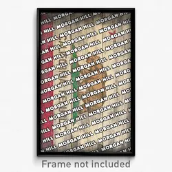 Morgan Hill California Poster (CA City Souvenir 11x17 Town Print)