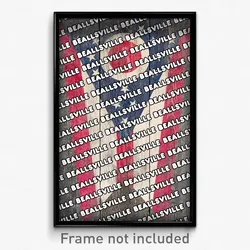 Beallsville Ohio Poster (OH City Souvenir 11x17 Town Print)