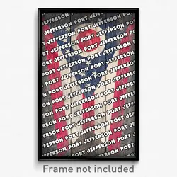 Port Jefferson Ohio Poster (OH City Souvenir 11x17 Town Print)