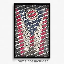 Hamburg Ohio Poster (OH City Souvenir 11x17 Town Print)