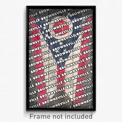 Brownsville Ohio Poster (OH City Souvenir 11x17 Town Print)