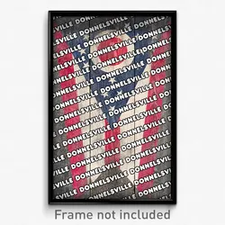 Donnelsville Ohio Poster (OH City Souvenir 11x17 Town Print)