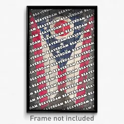 Beaverdam Ohio Poster (OH City Souvenir 11x17 Town Print)