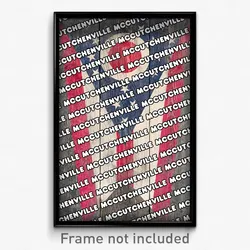 McCutchenville Ohio Poster (OH City Souvenir 11x17 Town Print)