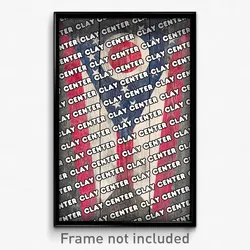 Clay Center Ohio Poster (OH City Souvenir 11x17 Town Print)