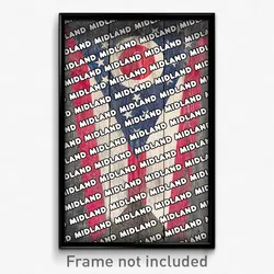 Midland Ohio Poster (OH City Souvenir 11x17 Town Print)