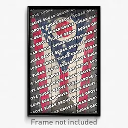 Sugar Grove Ohio Poster (OH City Souvenir 11x17 Town Print)
