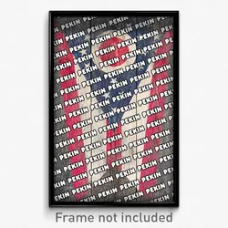 Pekin Ohio Poster (OH City Souvenir 11x17 Town Print)