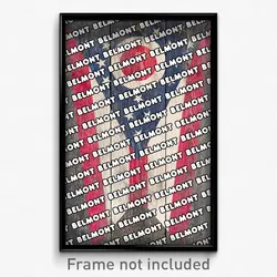 Belmont Ohio Poster (OH City Souvenir 11x17 Town Print)