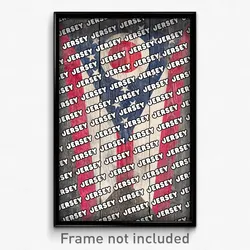 Jersey Ohio Poster (OH City Souvenir 11x17 Town Print)
