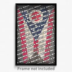Malinta Ohio Poster (OH City Souvenir 11x17 Town Print)