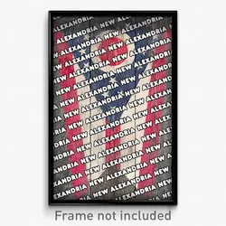 New Alexandria Ohio Poster (OH City Souvenir 11x17 Town Print)