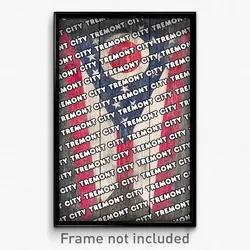 Tremont City Ohio Poster (OH City Souvenir 11x17 Town Print)
