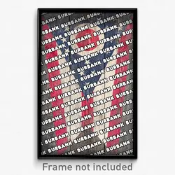 Burbank Ohio Poster (OH City Souvenir 11x17 Town Print)