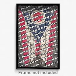 Chickasaw Ohio Poster (OH City Souvenir 11x17 Town Print)