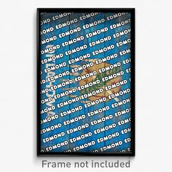 Edmond Oklahoma Poster (OK City Souvenir 11x17 Town Print)