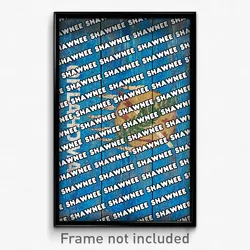 Shawnee Oklahoma Poster (OK City Souvenir 11x17 Town Print)