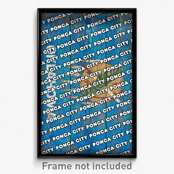 Ponca City Oklahoma Poster (OK City Souvenir 11x17 Town Print)