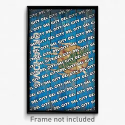 Del City Oklahoma Poster (OK City Souvenir 11x17 Town Print)