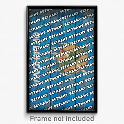 Bethany Oklahoma Poster (OK City Souvenir 11x17 Town Print)
