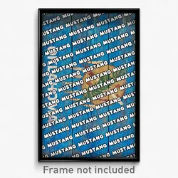 Mustang Oklahoma Poster (OK City Souvenir 11x17 Town Print)