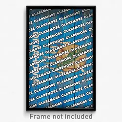 Claremore Oklahoma Poster (OK City Souvenir 11x17 Town Print)