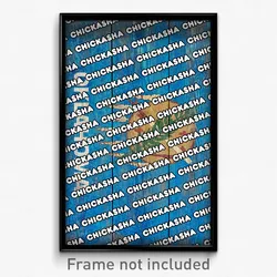 Chickasha Oklahoma Poster (OK City Souvenir 11x17 Town Print)