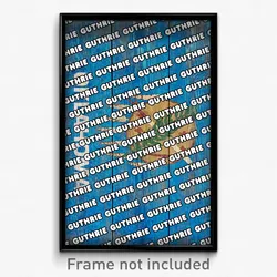 Guthrie Oklahoma Poster (OK City Souvenir 11x17 Town Print)