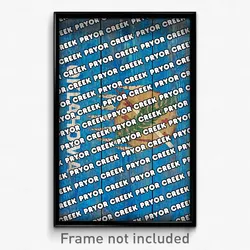 Pryor Creek Oklahoma Poster (OK City Souvenir 11x17 Town Print)
