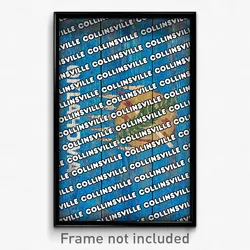 Collinsville Oklahoma Poster (OK City Souvenir 11x17 Town Print)