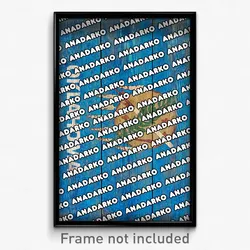 Anadarko Oklahoma Poster (OK City Souvenir 11x17 Town Print)