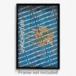 Slaughterville Oklahoma Poster (OK City Souvenir 11x17 Town Print)