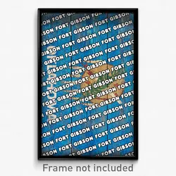 Fort Gibson Oklahoma Poster (OK City Souvenir 11x17 Town Print)