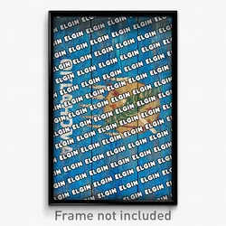 Elgin Oklahoma Poster (OK City Souvenir 11x17 Town Print)