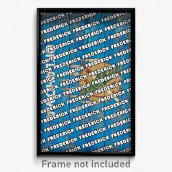 Frederick Oklahoma Poster (OK City Souvenir 11x17 Town Print)