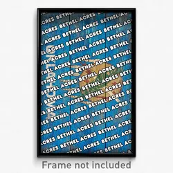 Bethel Acres Oklahoma Poster (OK City Souvenir 11x17 Town Print)