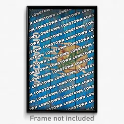 Longtown Oklahoma Poster (OK City Souvenir 11x17 Town Print)