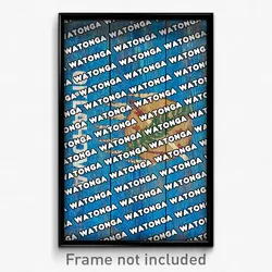 Watonga Oklahoma Poster (OK City Souvenir 11x17 Town Print)